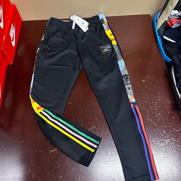 Adidas Mens Multicolor Regular Fit Tapered Leg Full Length Style Soccer Pants M - Picture 3 of 6